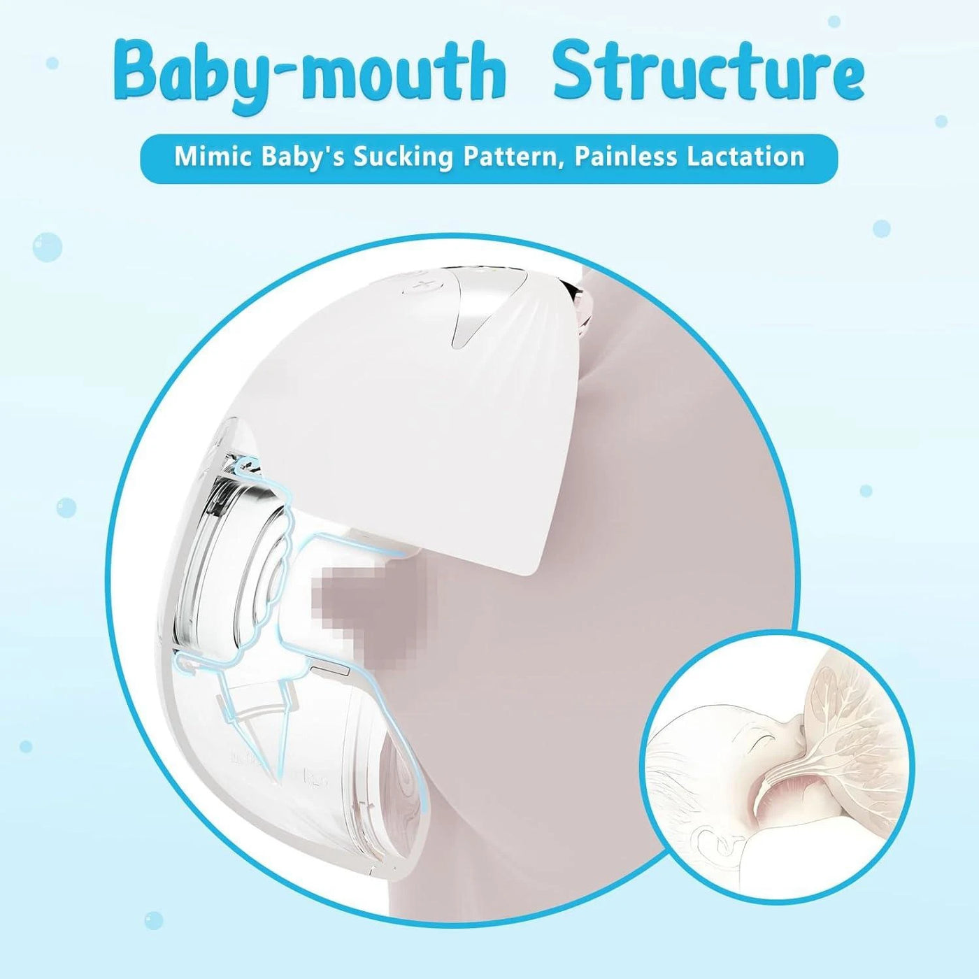 Electric Wearable Breastmilk Pump Handsfree BPA Free Low Noise Powerful Suction 4 Mode&12 Level Shell Shape Wireless Breast Pump