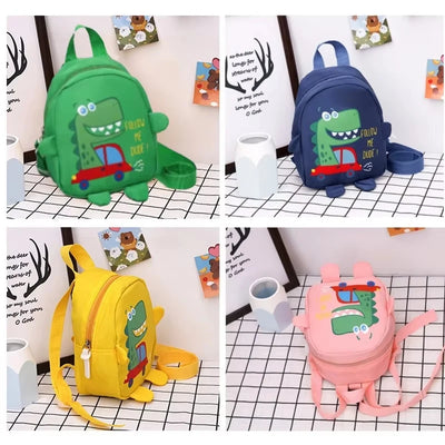 1 PCS Kids Cartoon Mini Dinosaur Backpack Anti Lost Bag Kindergarten School Bag Backpack