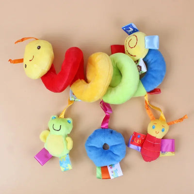 Baby Crib Hanging Rattles Toys Car Seat Toy Soft Mobiles Stroller Crib Cot Spiral Toy Pram Hanging Dolls for Babies Newborn Gift