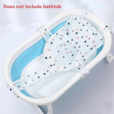 Baby Bath Seat Support Mat Foldable Bath Tub Pad &amp Chair Newborn Bathtub Pillow Infant Anti-Slip Soft Comfort Body Cushion