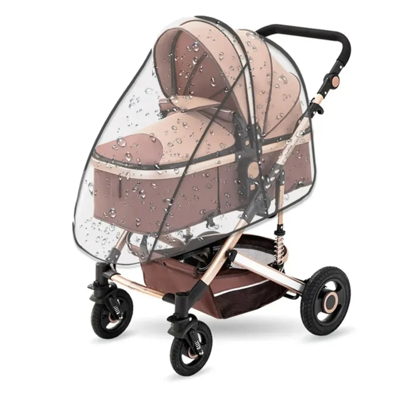 Universal Waterproof Rain Cover For Prams Pram Accessories Transparent Dust Cover Open Zip Umbrella Rainy Season Waterproof