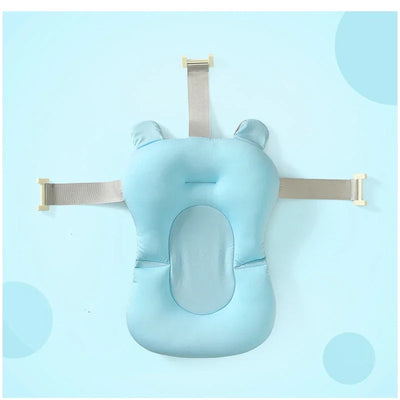 Baby Bath Seat Support Mat Foldable Bath Tub Pad &amp Chair Newborn Bathtub Pillow Infant Anti-Slip Soft Comfort Body Cushion