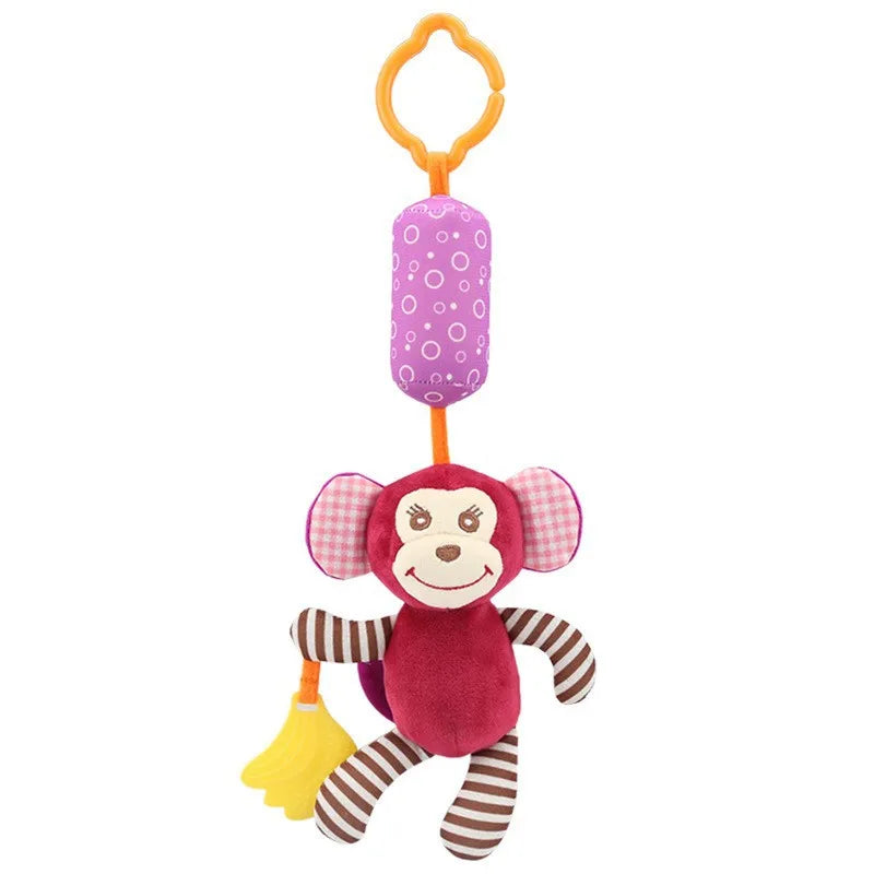 Baby Crib Hanging Rattles Toys Car Seat Toy Soft Mobiles Stroller Crib Cot Spiral Toy Pram Hanging Dolls for Babies Newborn Gift